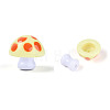 2Pcs Opaque Acrylic Enamel Beads MACR-N018-15C-3