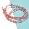 Cherry Quartz Glasse Beads Strands G-G085-A08-01-2