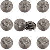 20Pcs Flat Round with Bee Pattern Alloy Decorative Rivets FIND-CY0002-35-7