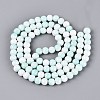 Opaque Ombre Effect Dyed Glass Beads Strands GLAA-Q106-04A-07-2