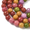 Dyed Natural Malaysia Jade Beads Strands G-G021-02A-26-3