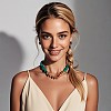 Resin & CCB Plastic & Alloy Beaded Necklaces FS-WG89AB9-04-2