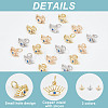 18Pcs 3 Colors Brass Micro Pave Blue Cubic Zirconia Charms FIND-AR0002-01-4