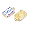 Printed Brass Pendants KK-CBAF9BC-16G-02-2
