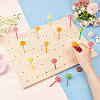 Rectangle Natural Wood Lollipop Display Stands ODIS-WH0030-54A-3