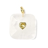 Natural Quartz Crystal Faceted Pendants G-C274-03F-1