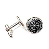 Alloy Enamel Compass Cufflinks PW-WG42FEF-04-1