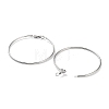 Non-Tarnish Ring 304 Stainless Steel Hoop Earrings for Women Men EJEW-B049-02G-P-2