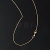 1mm Rack Plating Brass Twisted Chain Necklaces for Women Men MAK-L044-31G-3