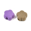 Flocking Opaque Acrylic Beads OACR-G055-02A-2