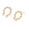 Brass Stud Earring Findings KK-CBABAE6-01LG-1