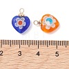 Handmade Millefiori Lampwork Pendants PALLOY-JF05205-4