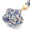 Resin Rhinestone Alloy Keychain KEYC-U006-01C-2