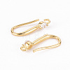Brass Micro Pave Clear Cubic Zirconia Earring Hooks ZIRC-S068-006-NF-2