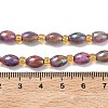 Electroplated Natural Druzy Geode Crystal Beads Strands G-G459-03B-08-4