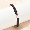 304 Stainless Steel Microfiber Leather Cord Cuff Bangles BJEW-D304-14P-02-4