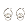 304 Stainless Steel Hoop Earrings EJEW-G261-03-2