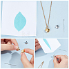 2Pcs 304 Stainless Steel Heart Urn Ashes Necklaces NJEW-CN0001-27-6