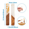 Resin & Walnut Wood Big Pendants RESI-TAG0001-02-3