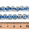 Crackle Transparent Glass Beads Strands X1-GLAA-N030-8mm-01E-4