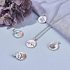 Alloy Glass Pendants PALLOY-CA0001-23-4