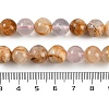 Natural Cherry Blossom Agate Beads Strands G-H062-A02-03-5