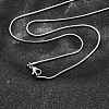 Non-Tarnish 304 Stainless Steel Snake Chain Necklaces NJEW-E122-32B-1