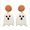 Halloween Polymer Clay Dangle Stud Earrings WGC24AA-05-1