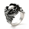 316 Stainless Steel Ring RJEW-C030-06E-AS-3