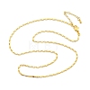 Brass Link Chain Necklaces for Women NJEW-D302-174G-4