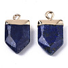 Natural Lapis Lazuli Pointed Pendants G-N326-34E-2