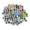 Printed Transparent Glass Cabochons GL-CBAA22A-13-3