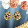 Bohemian Alloy Enamel Chandelier Earrings FS-WG337F9-06-2
