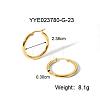Exaggerated 304 Stainless Steel Hoop Earrings HB2914-2-1