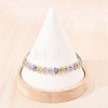 Platinum Tone Brass Micro Pave Cubic Zirconia Tennis Bracelets BJEW-B160-13P-4