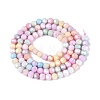 Anti-Tarnish Electroplate Glass Beads Strands LS-EGLA-ZX010-4mm-14-4