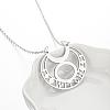 304 Stainless Steel Hollow Pendant Necklaces FS-WGE7531-03-1