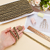 Polyester Braided Lace Trim OCOR-WH0082-560B-3