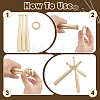 10 Sets Wooden Mini Bat Baseball Stands ODIS-TW0001-06B-3