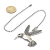 Humming Bird Tibetan Style Alloy Ceiling Fan Pull Chain Extenders FIND-JF00114-3