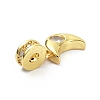 Brass Cubic Zirconia Pendants ZIRC-C001-05G-3