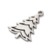 Anti-Tarnish Christmas 201 Stainless Steel Pendants STAS-Q015-10P-2