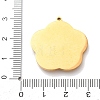 Carved Natural White Shell 304 Stainless Steel Pendants SH-K002-01A-G-3