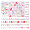 SUPERFINDINGS 200Pcs 10 Colors Transparent Czech Glass Beads GLAA-FH0001-44-1