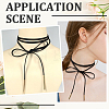 Velvet Cord Knot Tie Choker Necklaces for Women NJEW-CL0001-35-7
