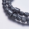 Non-magnetic Synthetic Hematite Mala Beads Necklaces NJEW-K096-04-3