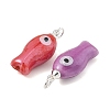 Handmade Porcelain Pendants PALLOY-JF05919-02-2