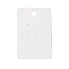 Rectangle Marble Paper Jewelry Display Cards with Hanging Hole CDIS-C004-08C-2
