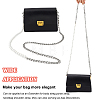 1Pc Plastic Imitation Pearl Beaded Bag Handles PURS-WR0006-92P-3