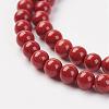 Natural Red Jasper Bead Strand G-G680-47-3